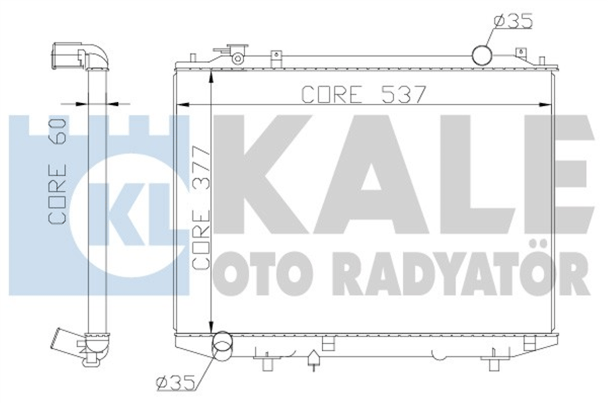 KALE 356200 - Su Radyatörü - Ford Ranger