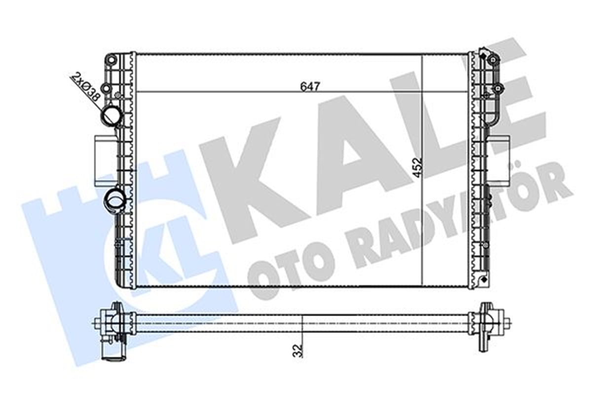 KALE 356245 - Su Radyatörü - Fiat Iveco Daily Iv