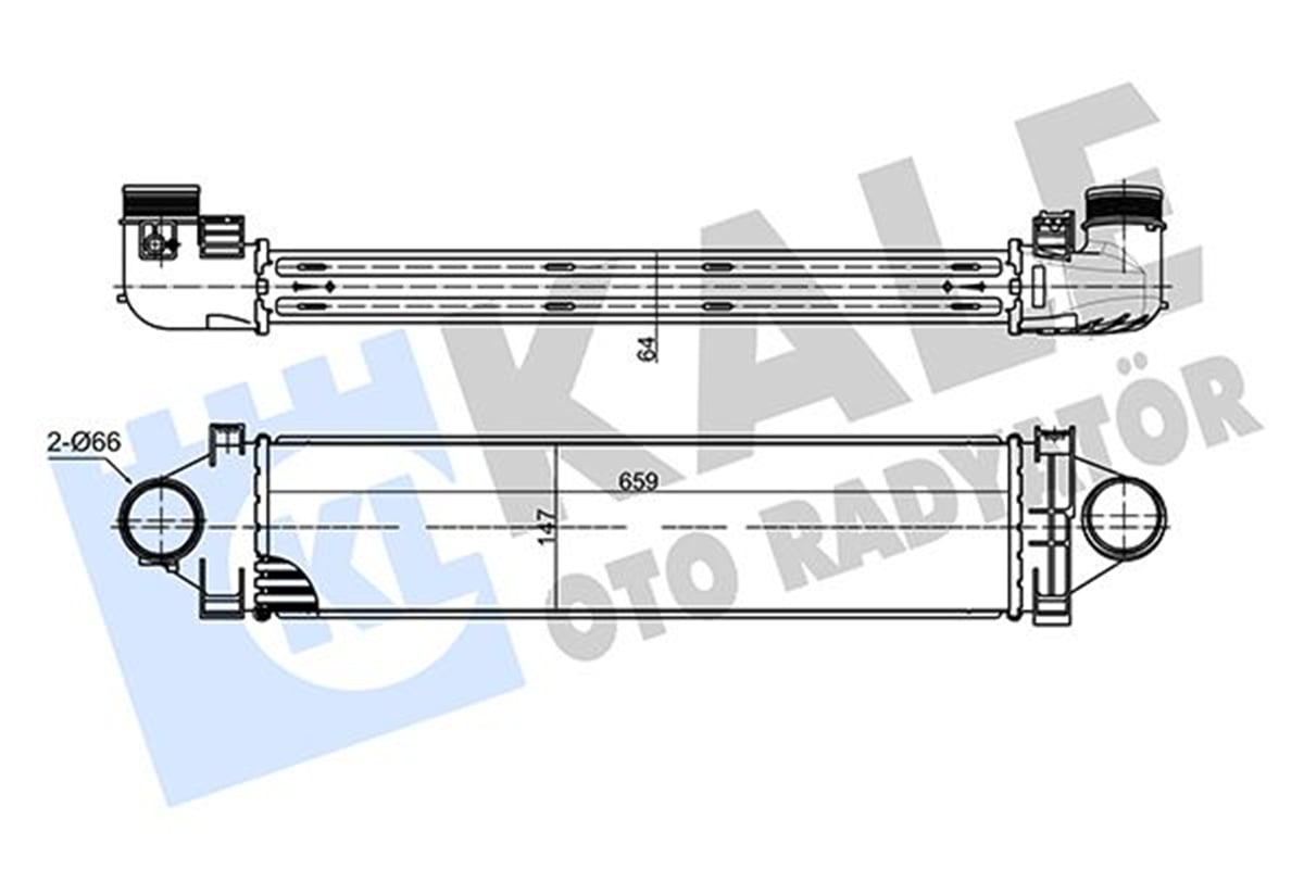 KALE 357355 - Turbo Radyatörü - Bmw Freelander 2