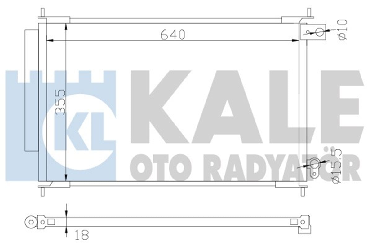 KALE 358210 - Klima Radyatörü - Japon Accord (cl)