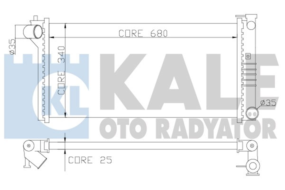 KALE 359600 - Su Radyatörü - Japon 626 (ge, Gf)