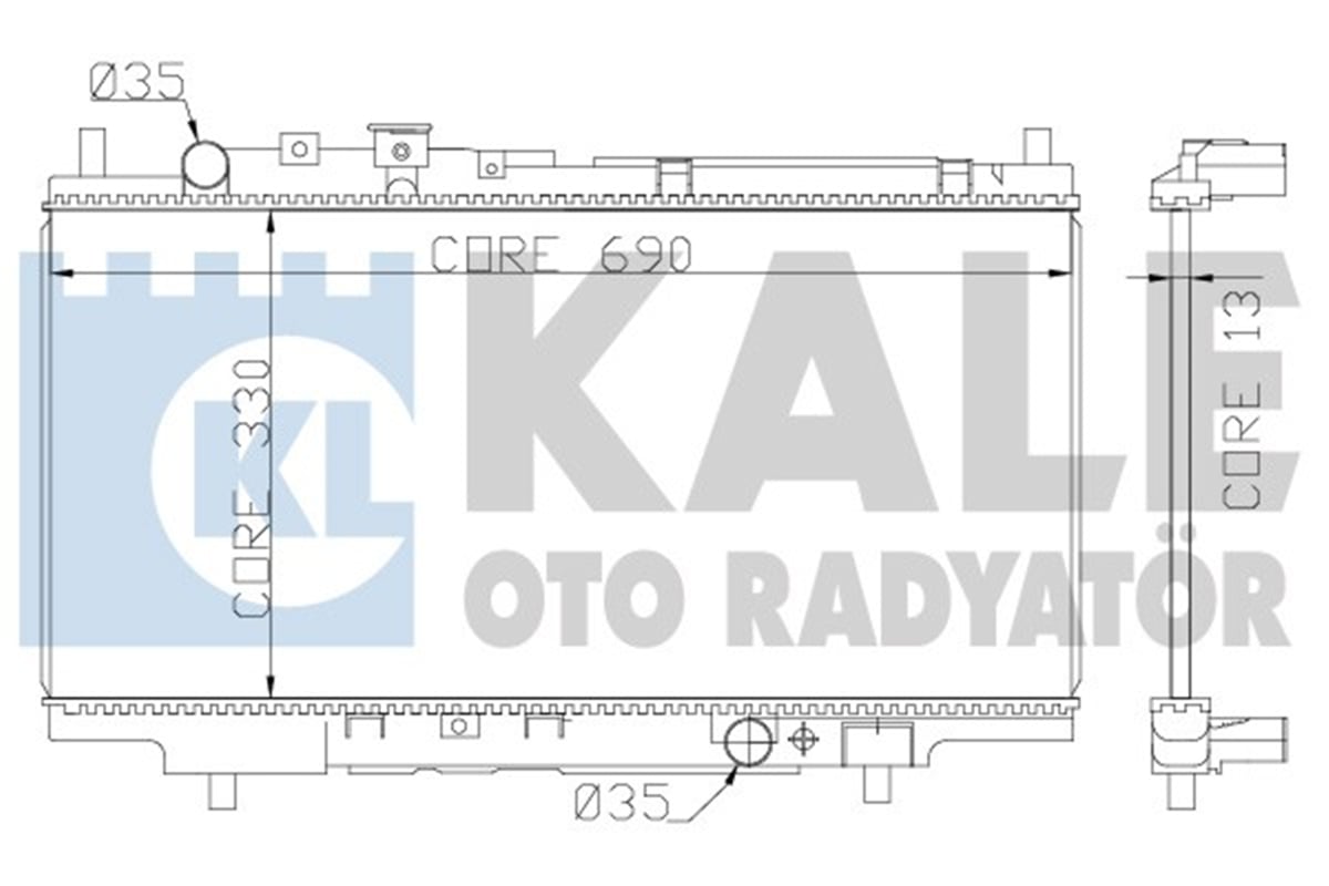 KALE 359800 - Su Radyatörü - Japon 323 (ba)