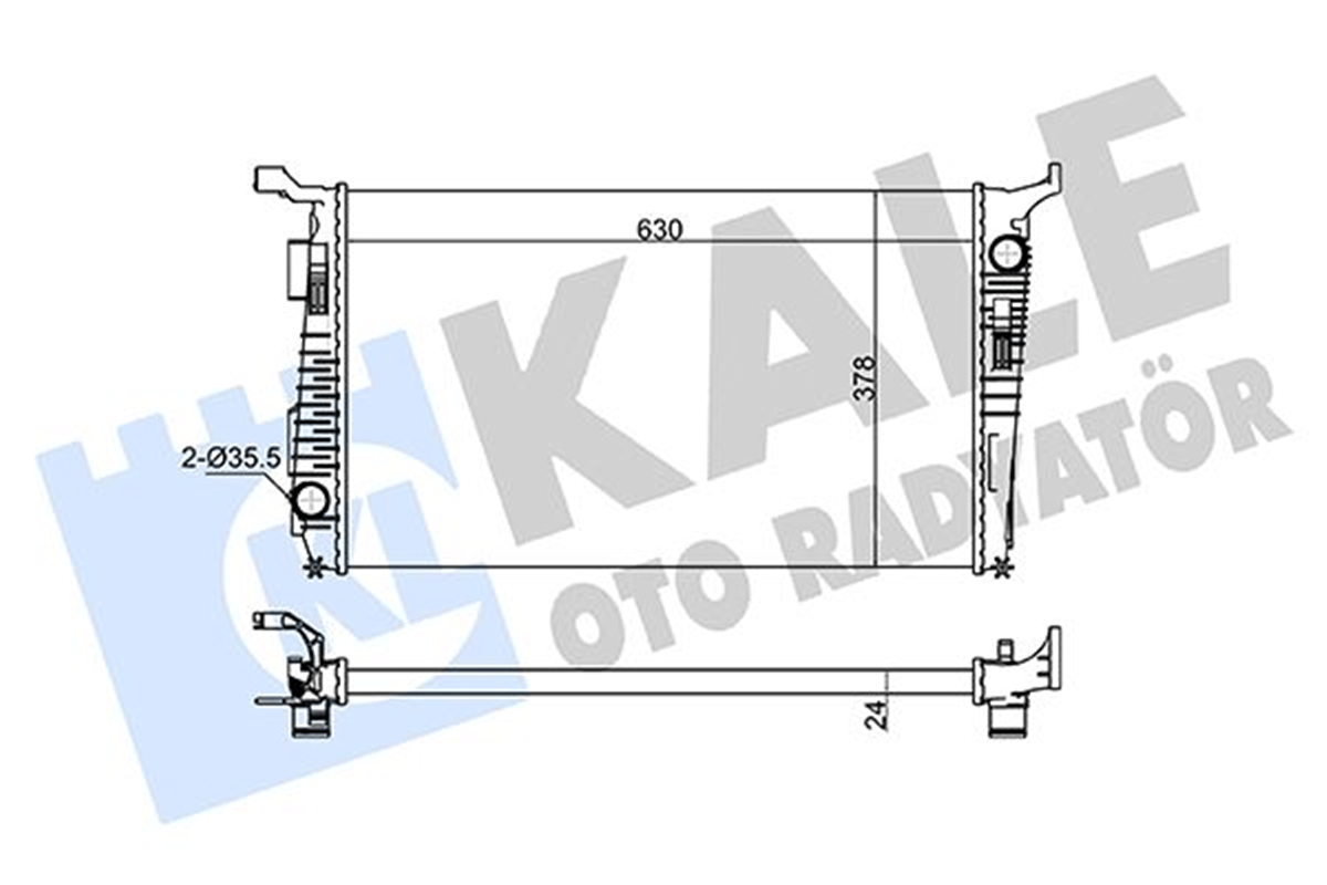 KALE 363155 - Su Radyatörü - Renault Duster