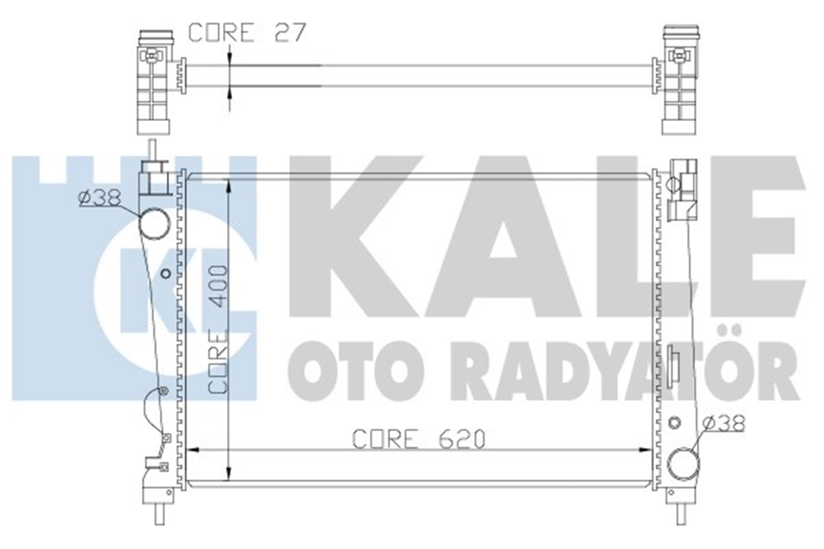 KALE 368600 - Su Radyatörü - Fiat Doblo Iii-bravo Ii-g.punto Evo-corsa D