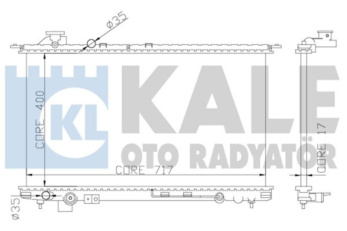 KALE 369300 - Su Radyatörü - Kore Sonata