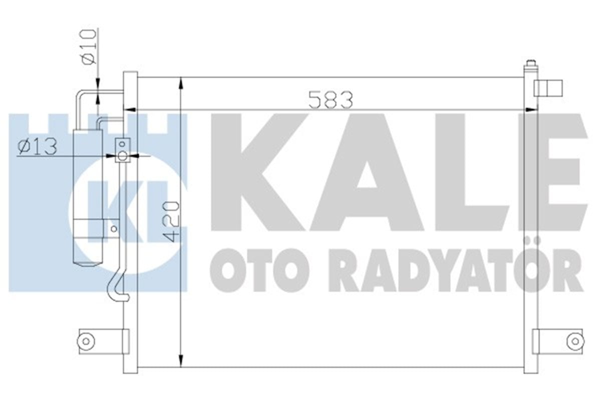 KALE 377000 - Klima Radyatörü - Opel Kalos Aveo