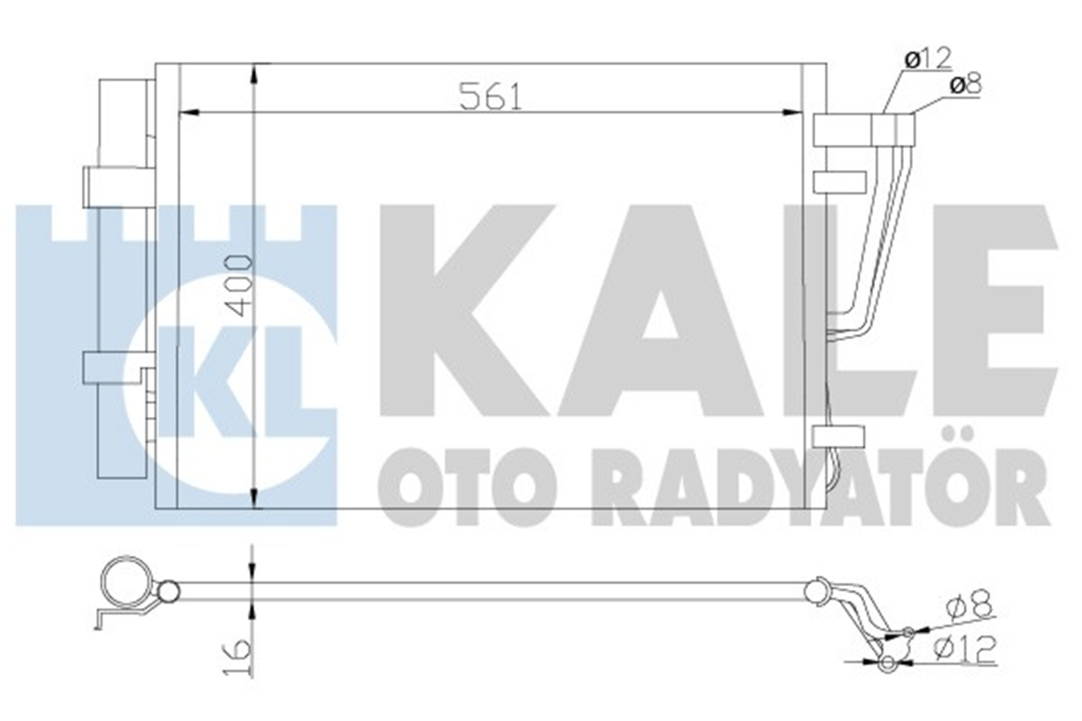 KALE 379200 - Klima Radyatörü - Kore I30
