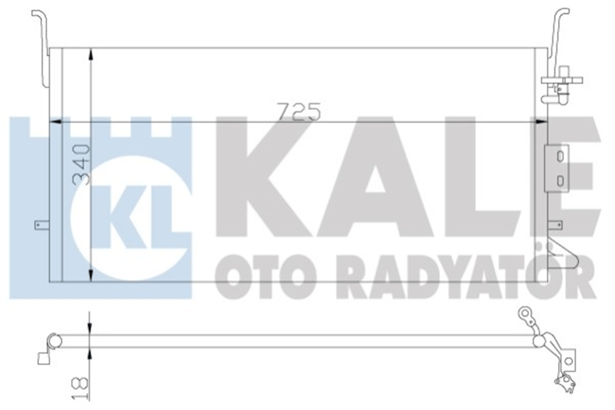 KALE 379500 - Klima Radyatörü - Kore Sonata