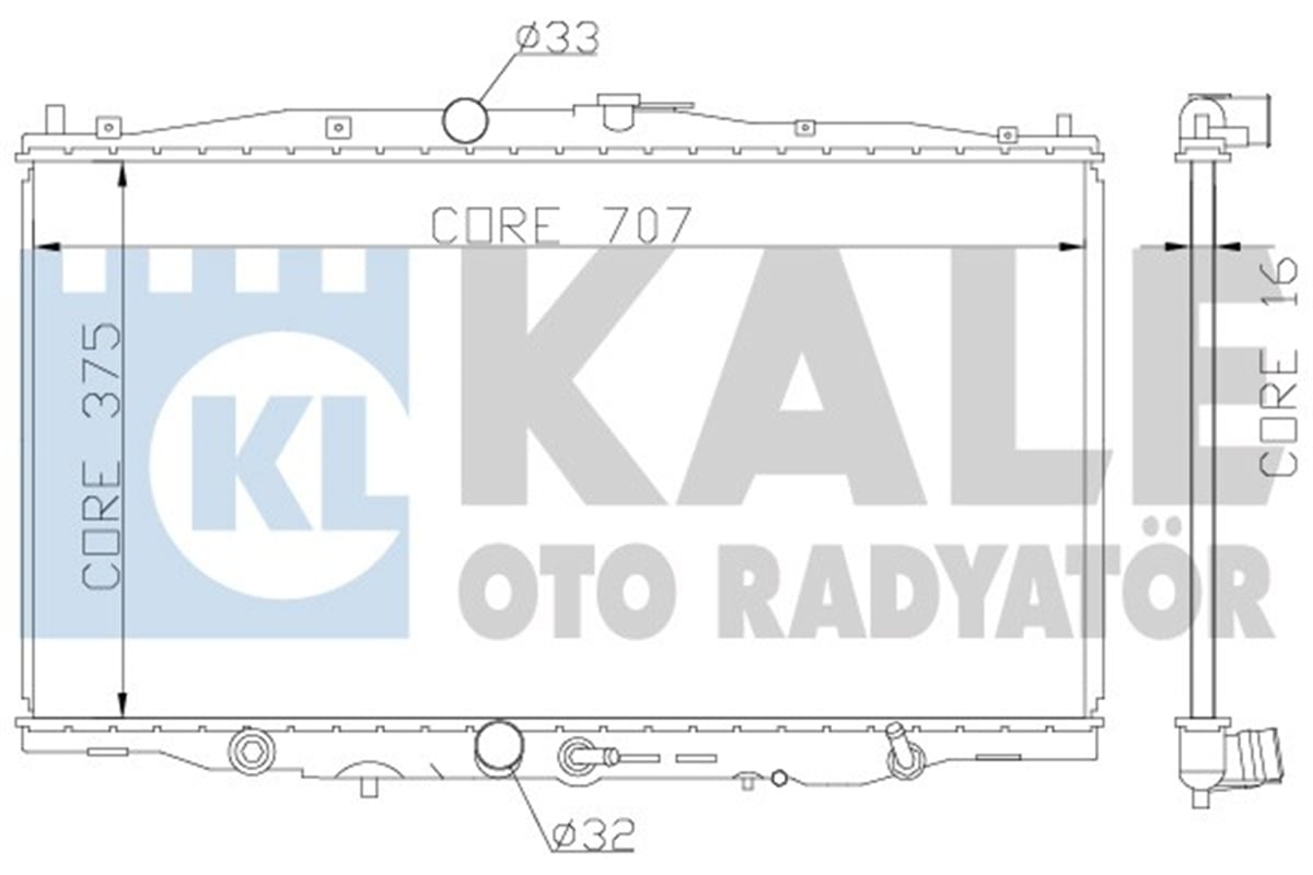 KALE 384100 - Su Radyatörü - Japon Accord (cl)
