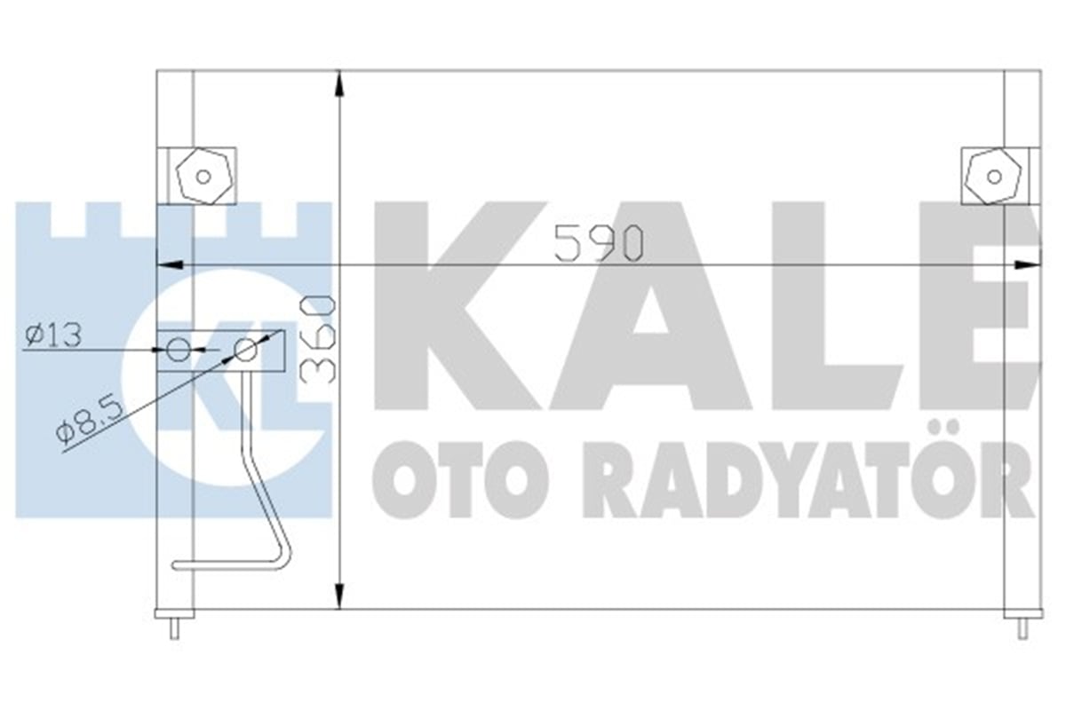 KALE 387000 - Klima Radyatörü - Japon 626 (gf)