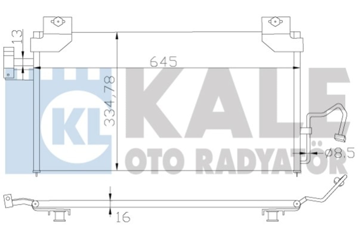 KALE 387100 - Klima Radyatörü - Japon 323 (bj)