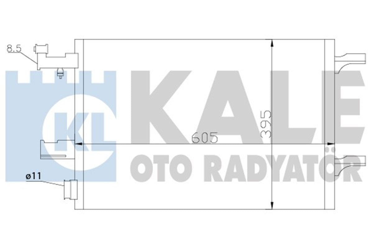 KALE 391100 - Klima Radyatörü - Opel Astra J Cascada Cruze Orlando