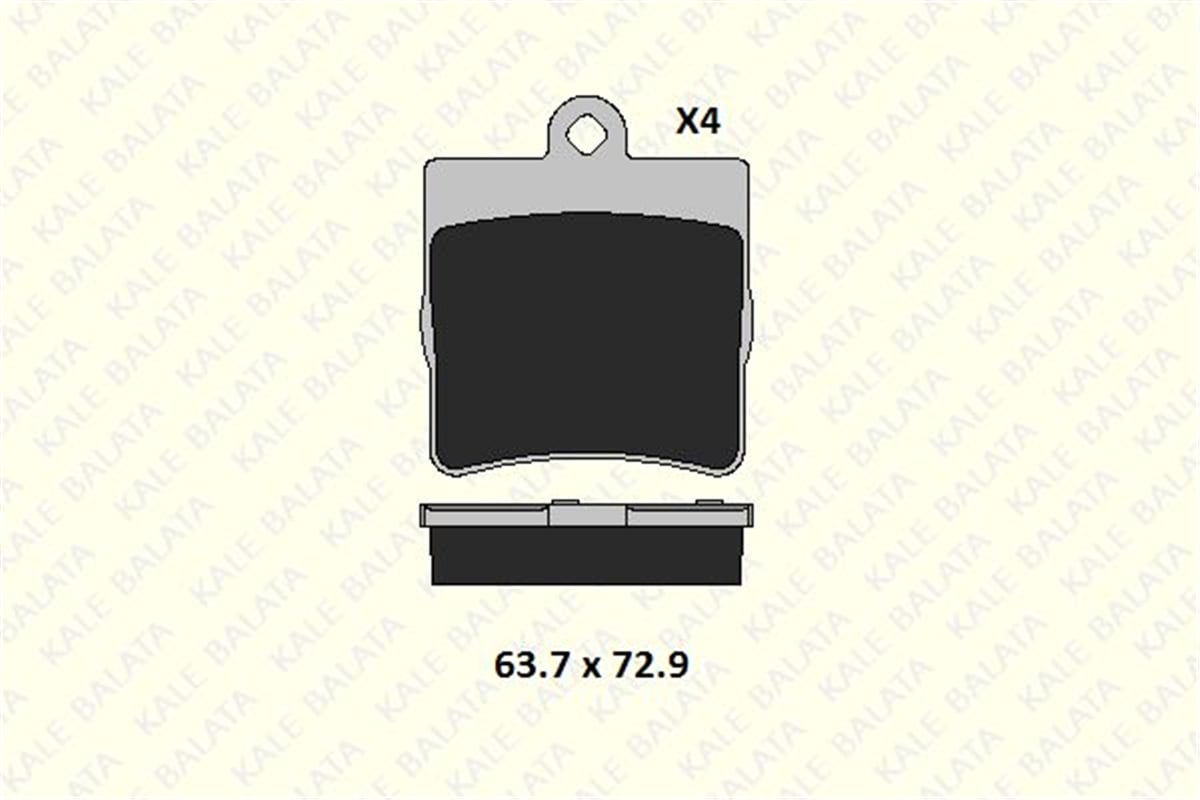 KALE BALATA 04 - Fren Balatasi Arka - Mercedes W202-203-210