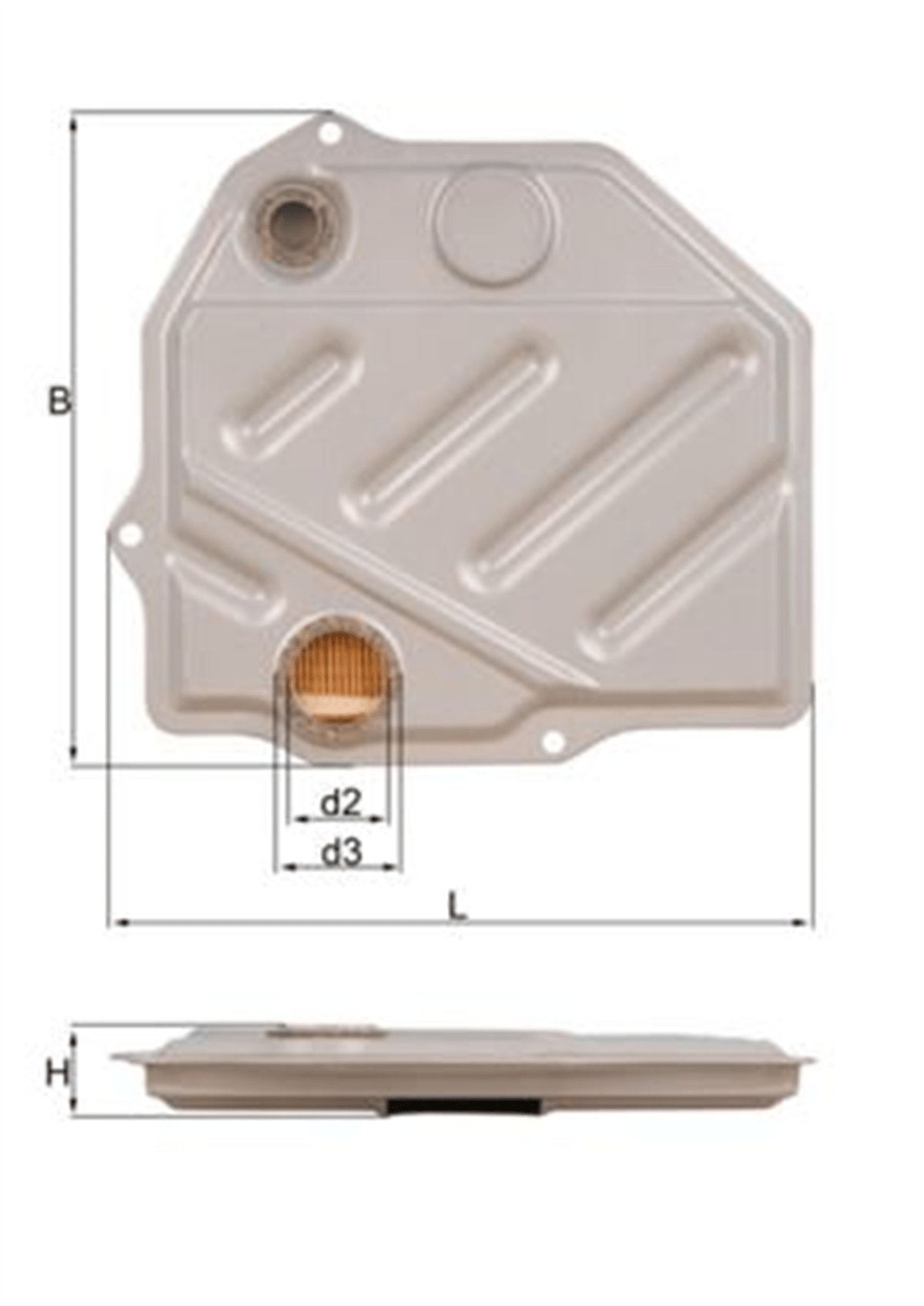 MAHLE HX46 - Sanzuman Yag Filtresi - Mercedes 124-201-126-140
