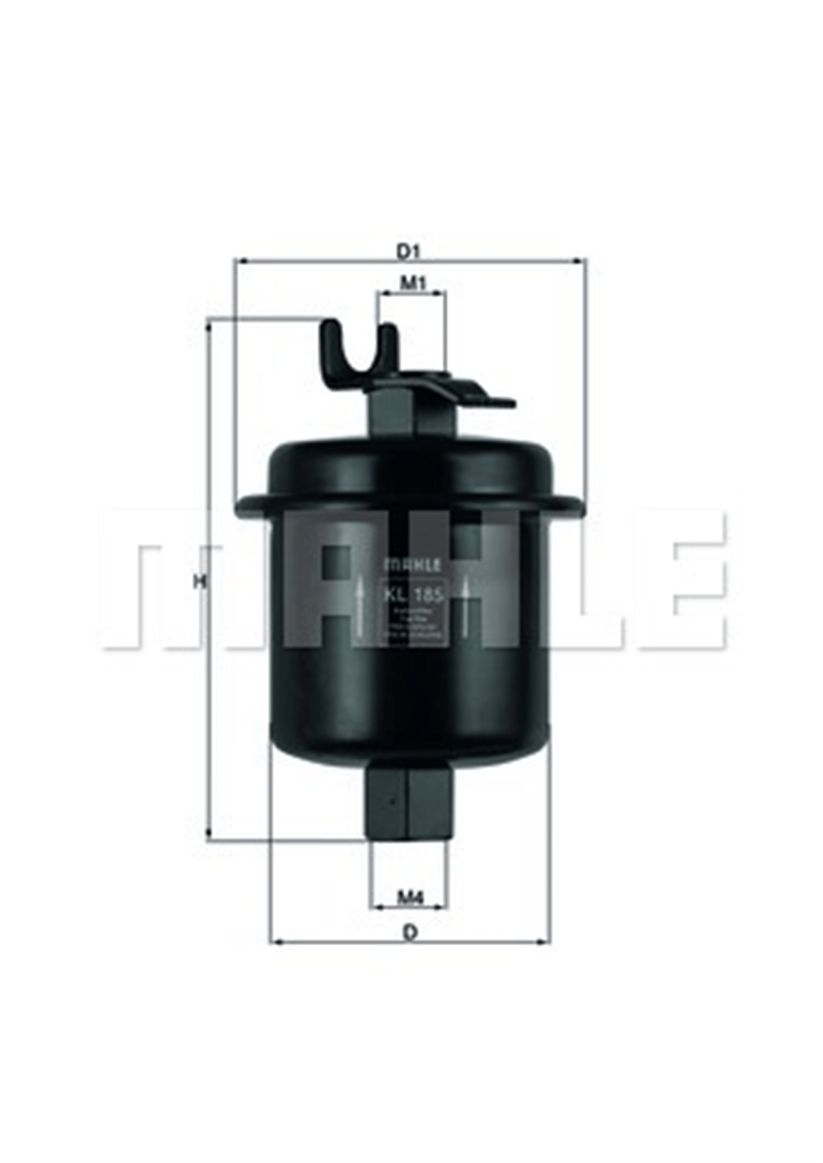 MAHLE KL185 - Yakit Filtresi - Japon Civic (ej, Ek, El, Ma, Mb) : Crv (rd) 2.0 97-01 : Accord (cd, Ce) Euro 94-98 : Hrv (gh) 1.6 99-05