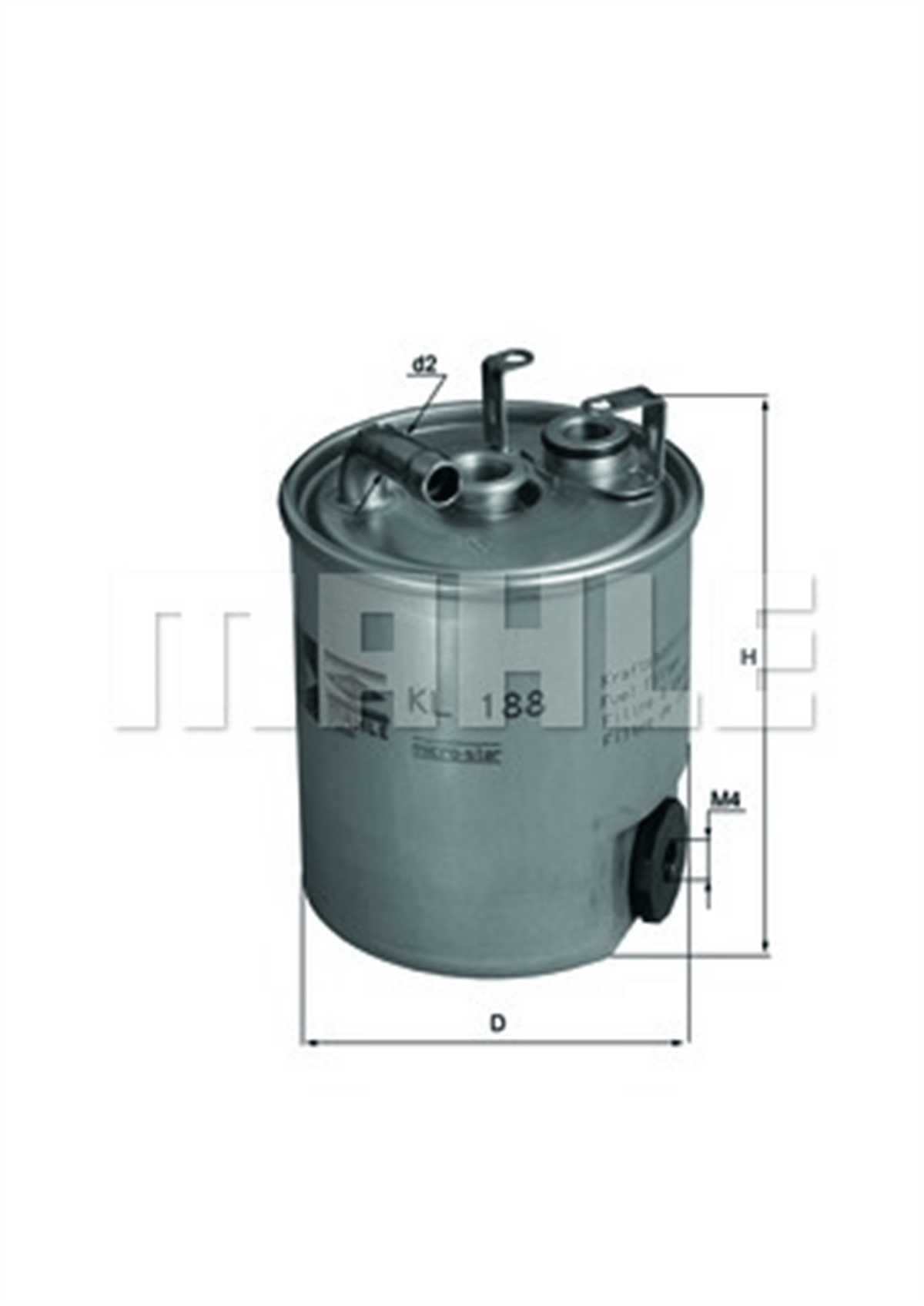 MAHLE KL188 - Yakit Filtresi - Fiat Jeep Grand Cherokee Ii