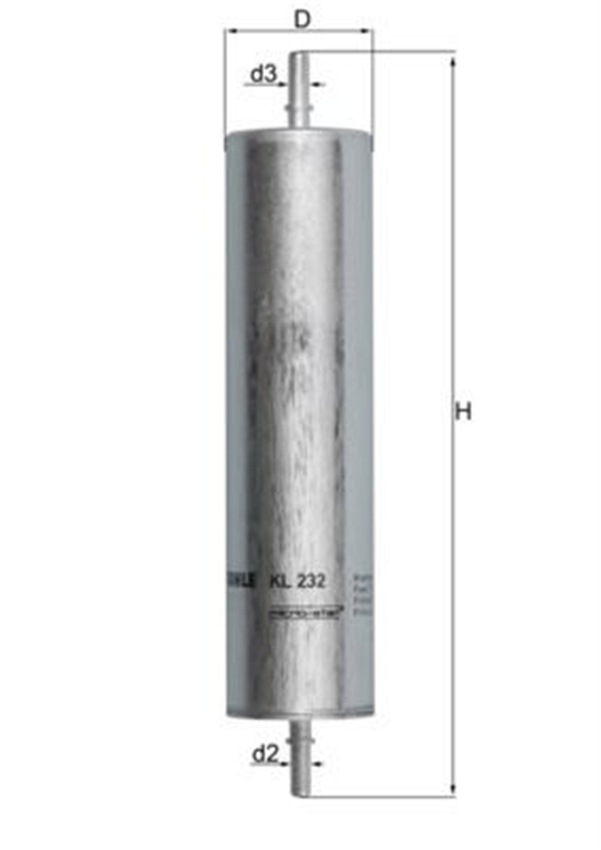 MAHLE KL232 - Yakit Filtresi - Bmw Frelander 1