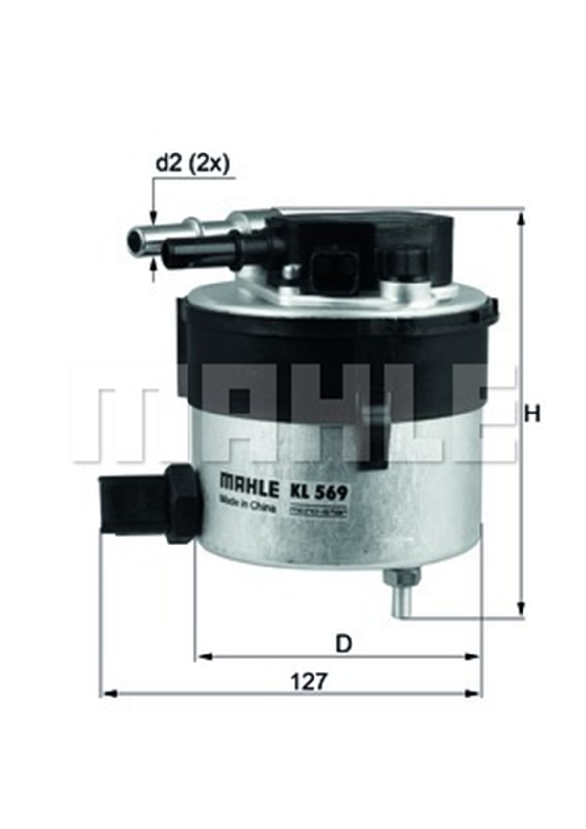 MAHLE KL569 - Yakit Filtresi - Ford Focus/c-max