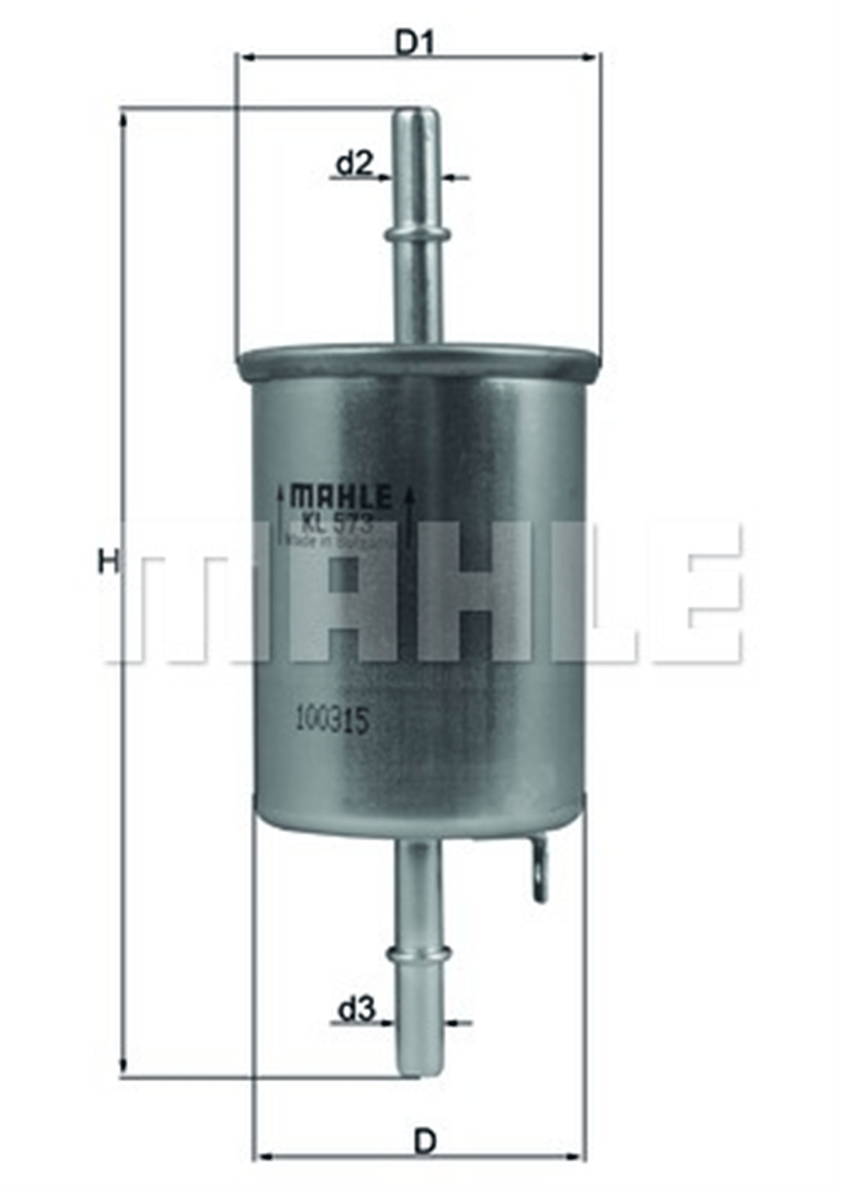 MAHLE KL573 - Yakit Filtresi - Opel Lacetti Epica