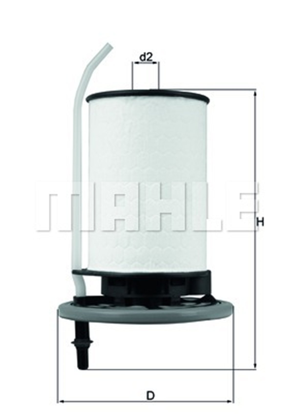 MAHLE KX398 - Yakit Filtresi - Fiat Egea/dobloiii/500/giulietta