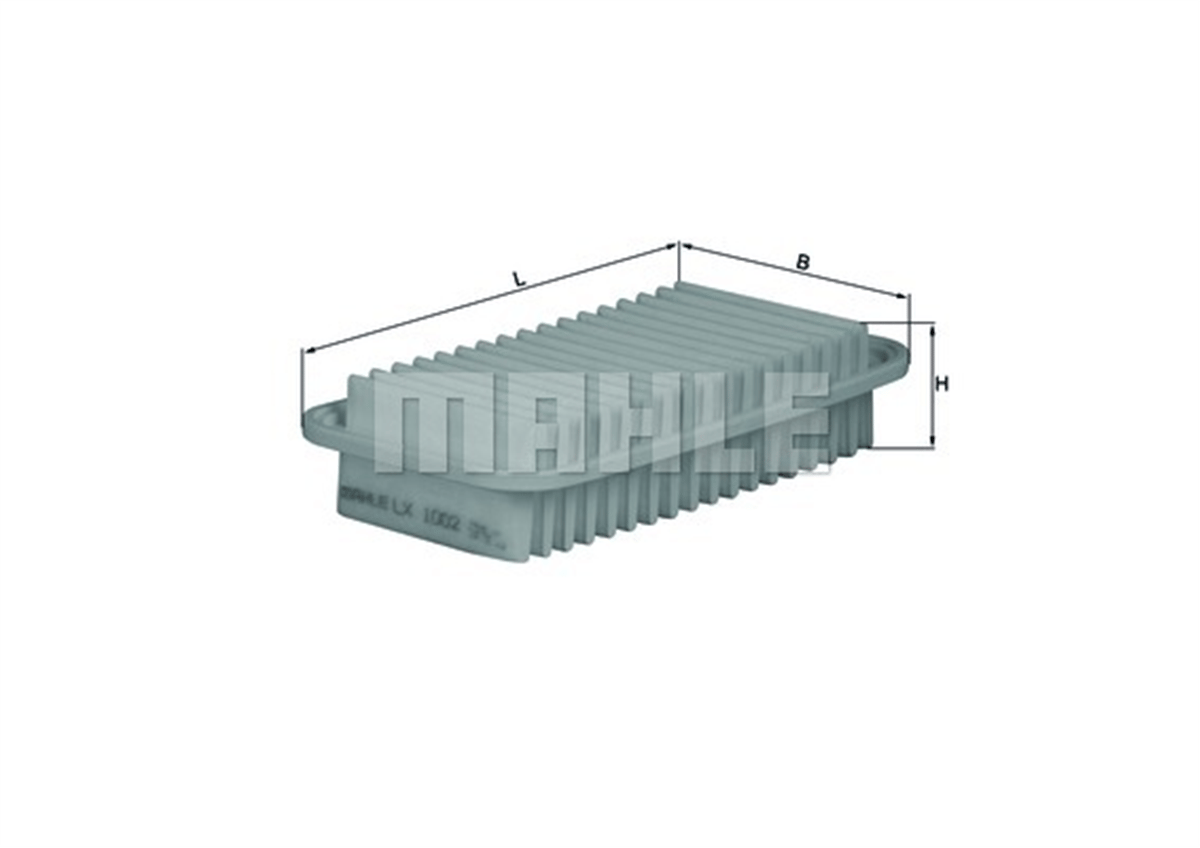 MAHLE LX1002 - Hava Filtresi - Japon Yaris (p1) : Yaris (p9, P13) 1.33 09-