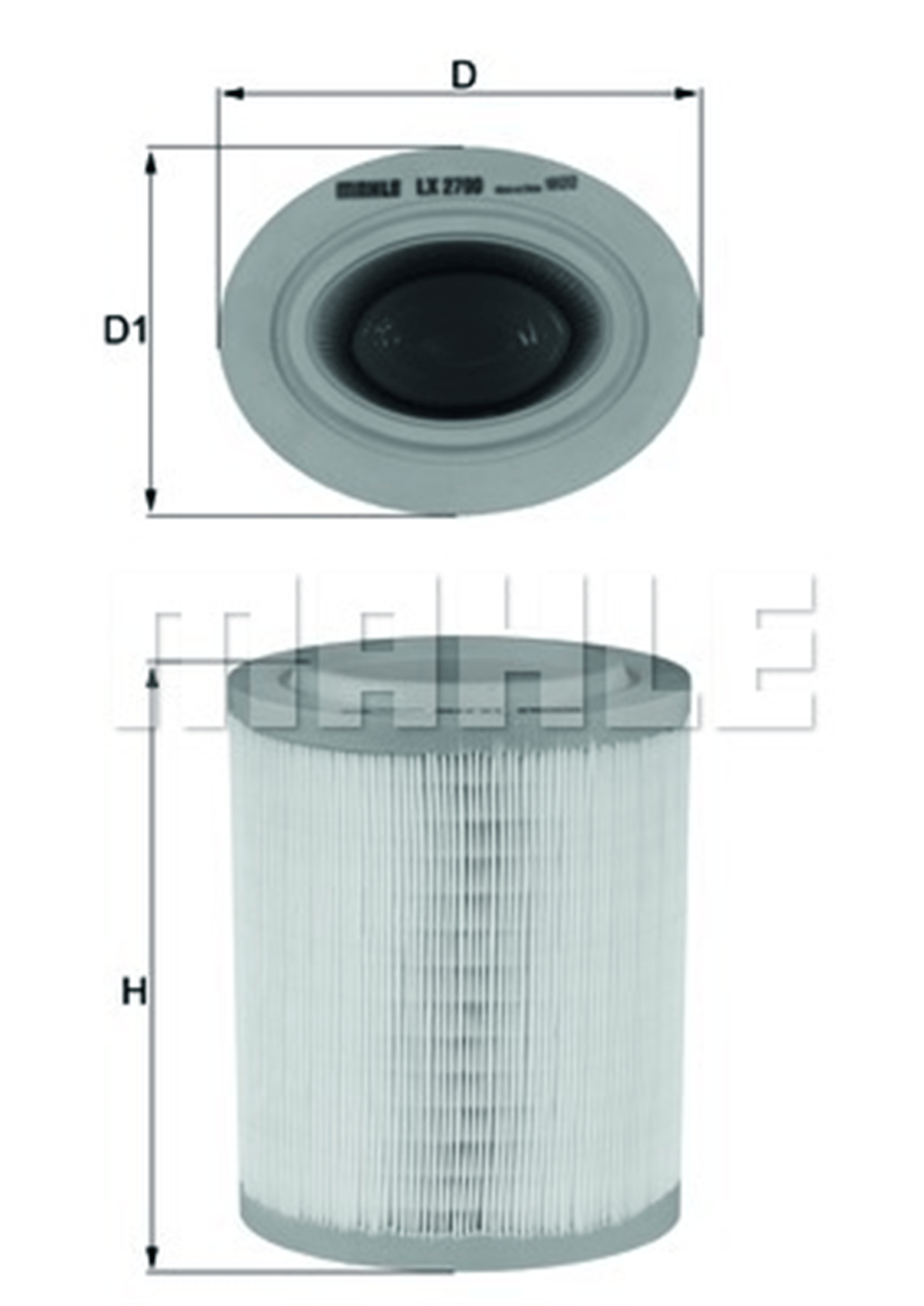 MAHLE LX2790 - Havafiltresi - Fiat Alfa Romeo 159