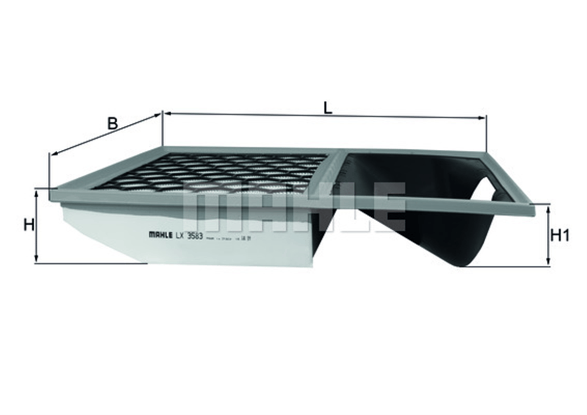 MAHLE LX3583 - Hava Filtresi - Fiat Iveco Daily V