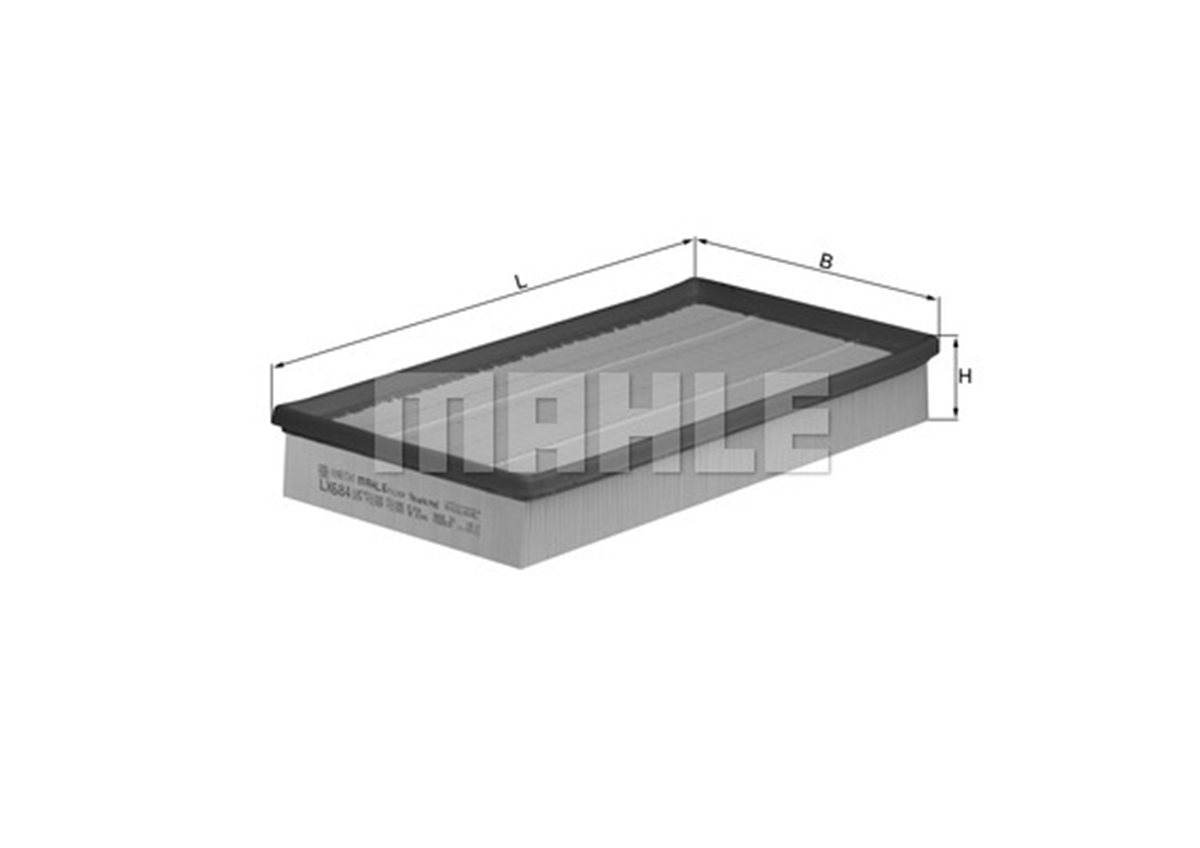 MAHLE LX684 - Hava Filtresi - Vw Golf4-bora-a3-toledo-octavia