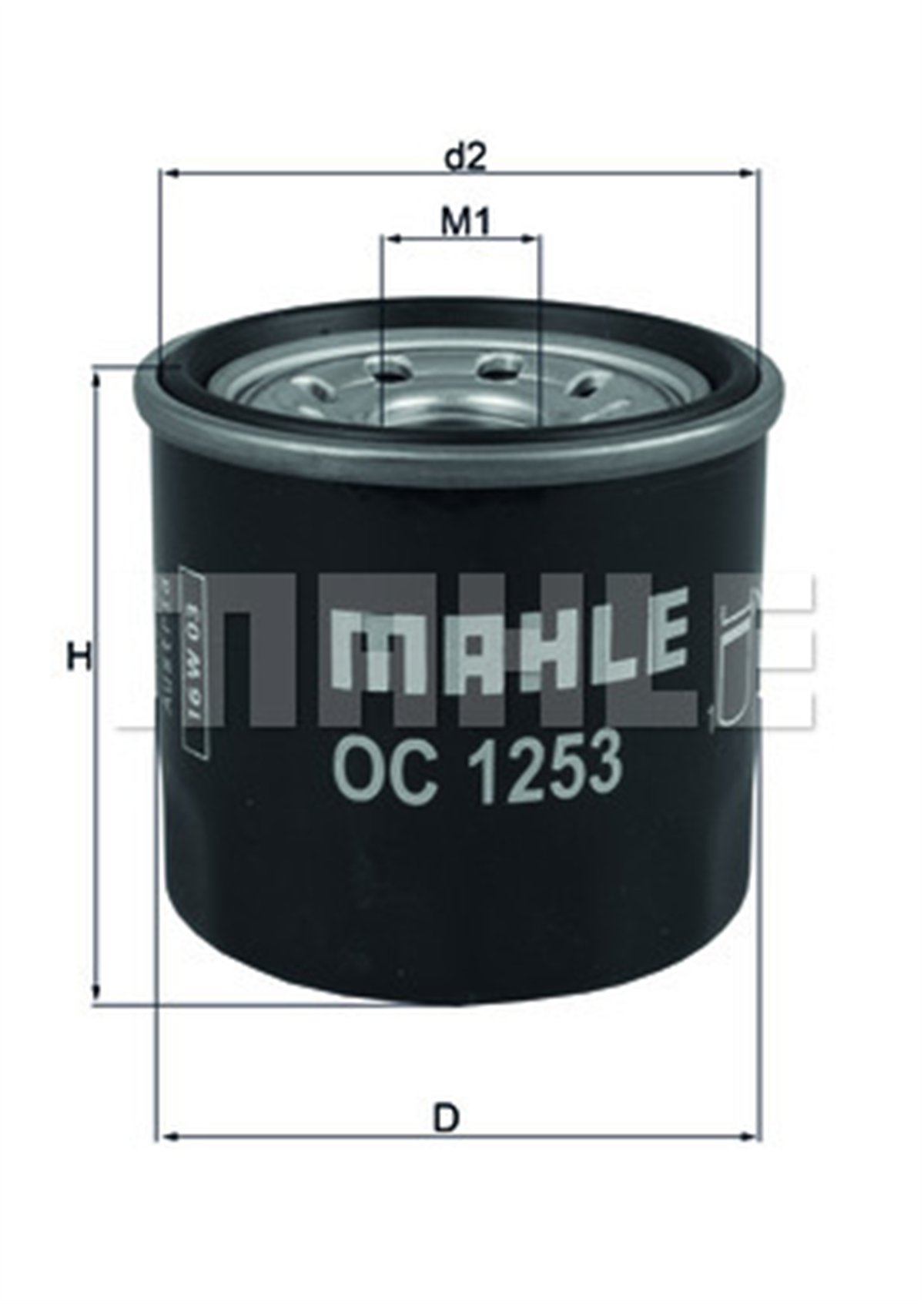 MAHLE OC1253 - Yag Filtresi - Opel Kalos Aveo Spark