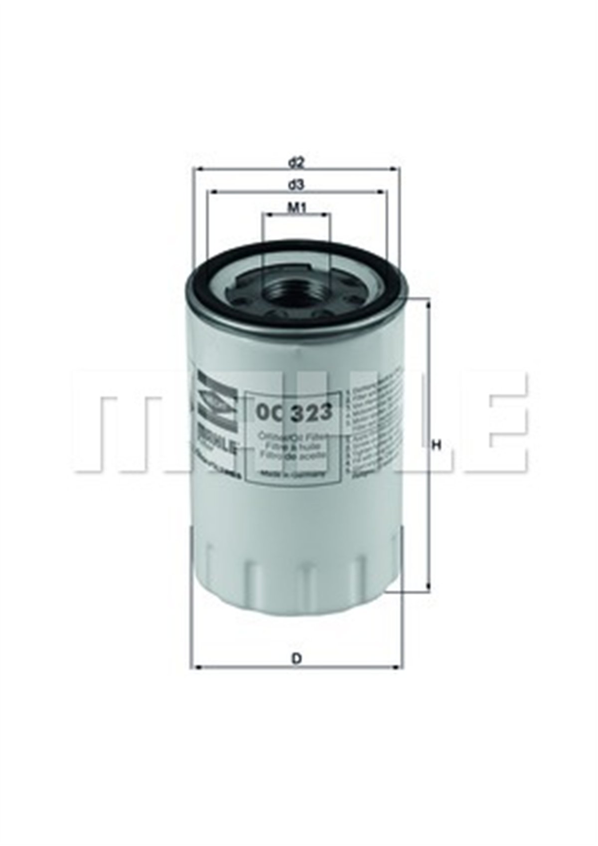 MAHLE OC323 - Yag Filtresi - Volvo Jaguar S-type Ii (x200)