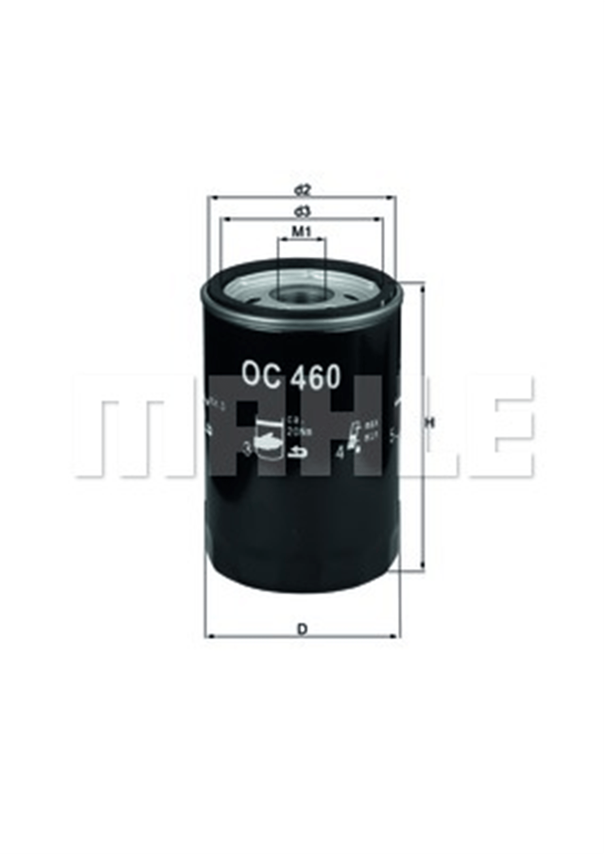 MAHLE OC460 - Yag Filtresi - Vw T2