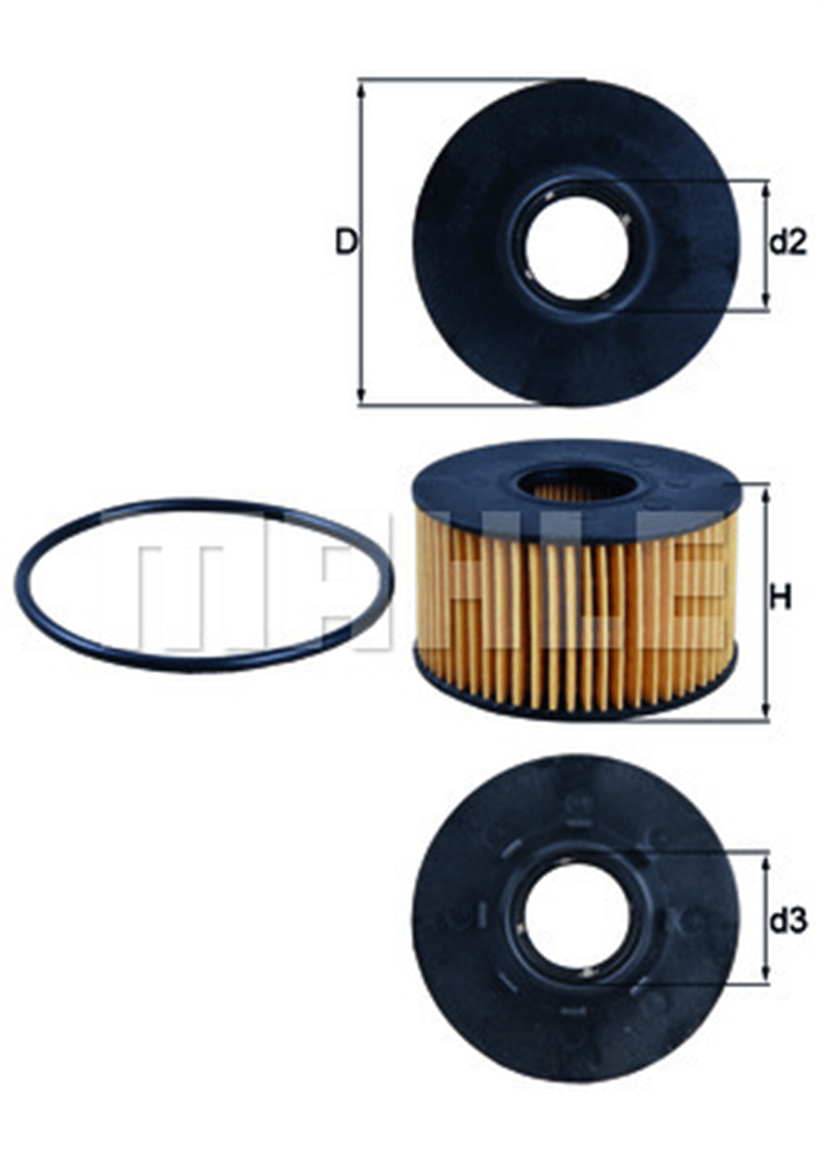 MAHLE OX191D - Yag Filtresi - Ford Transit V184/mondeo