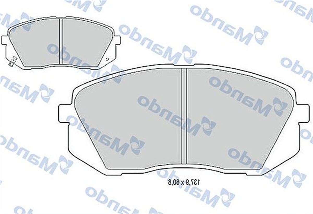 MANDO MBF015235 - Fren Balatasi Ön - Kore Ix35/i40/tucson/kona/sportage/carens