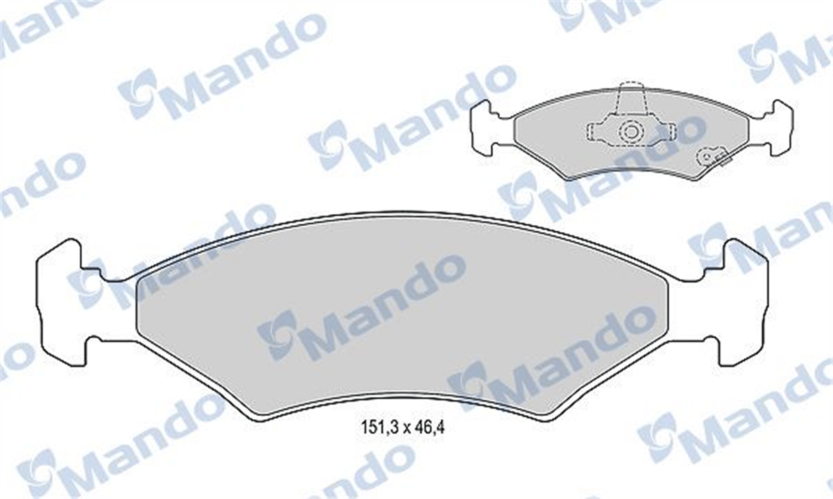MANDO MBF015316 - Fren Balatasi Ön - Kore Sephia/shuma