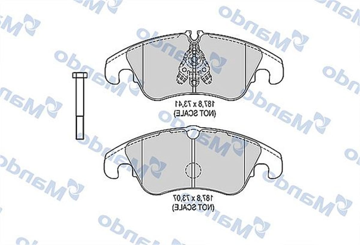 MANDO MBF015388 - Fren Balatasi Ön - Vw A4-a5-a6-a7-q5