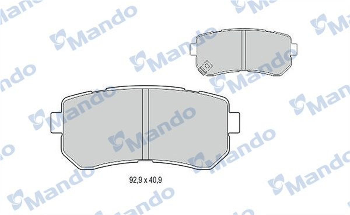 MANDO RMPH35 - Fren Balatasi Arka - Kore Accent Era/i20/i30/ix35/tucson/sportage