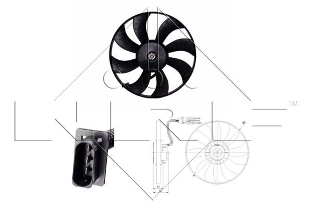 NRF 47410 - Fan Motoru - Vw Polo-cordoba-ibiza-fabia