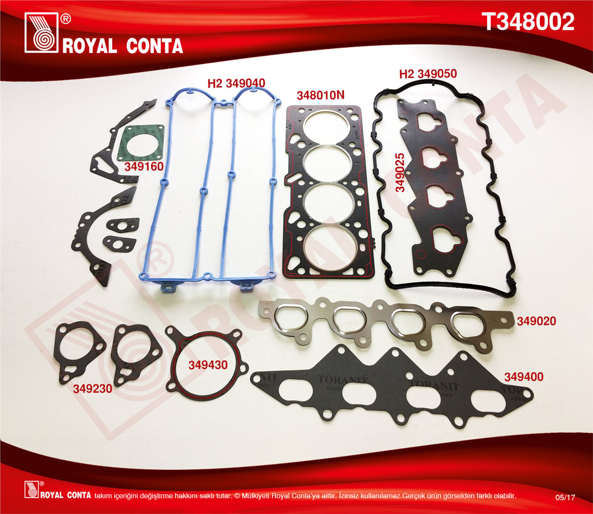 ROYAL T348002 - Takim Conta - Ford Scorpio-mondeo