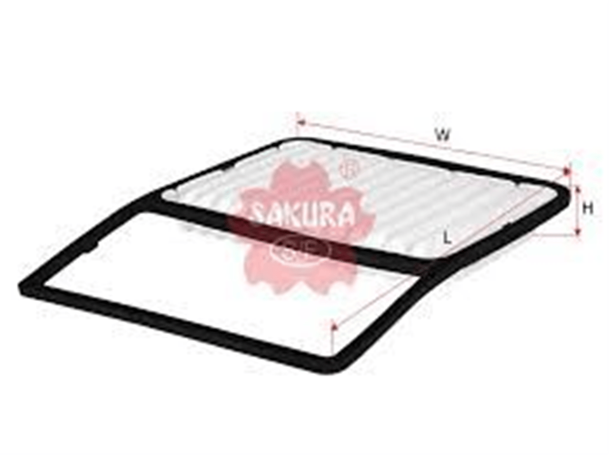 SAKURA A-3308 - Hava Filtresi - Japon Terios (j2): Materia (m4) 1.5 07-10