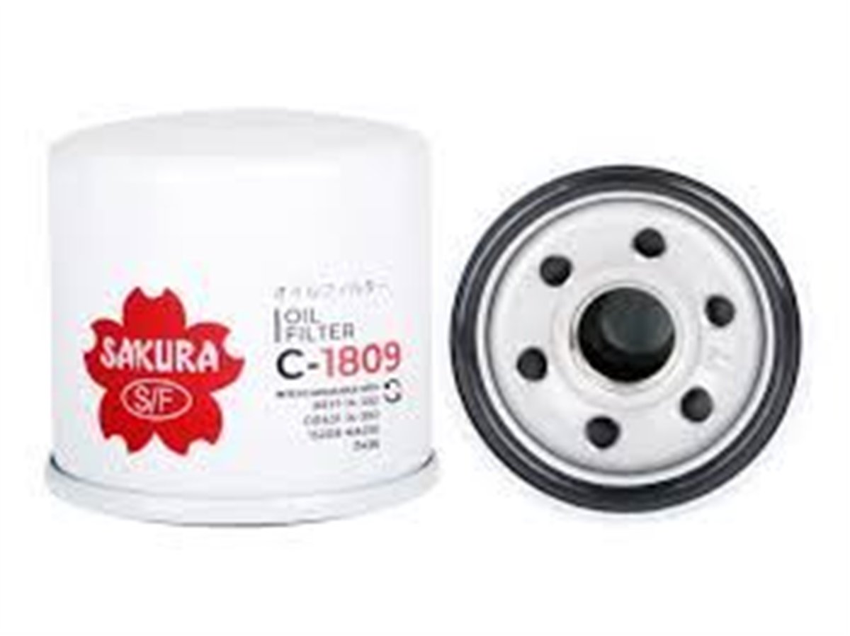 SAKURA C-1809 - Yag Filtresi - Japon 323 (bg, Ba, Bj) : 626 (ge, Gf) 1.8/2.0 92-01 : Mazda 3 (bk) 1.6 03-13 : Mazda 2 (de) 1.3/1.5 08-14