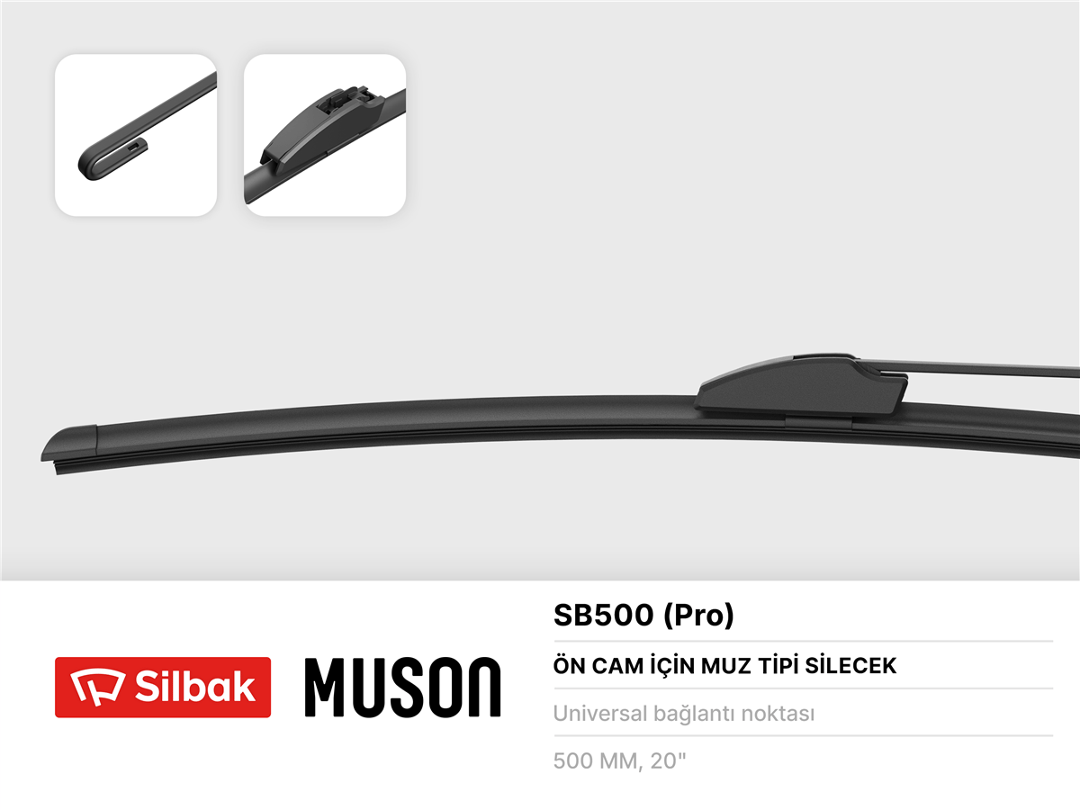 SILBAK SB500 - Silecek Süpürgesi Ön - Fiat Bm