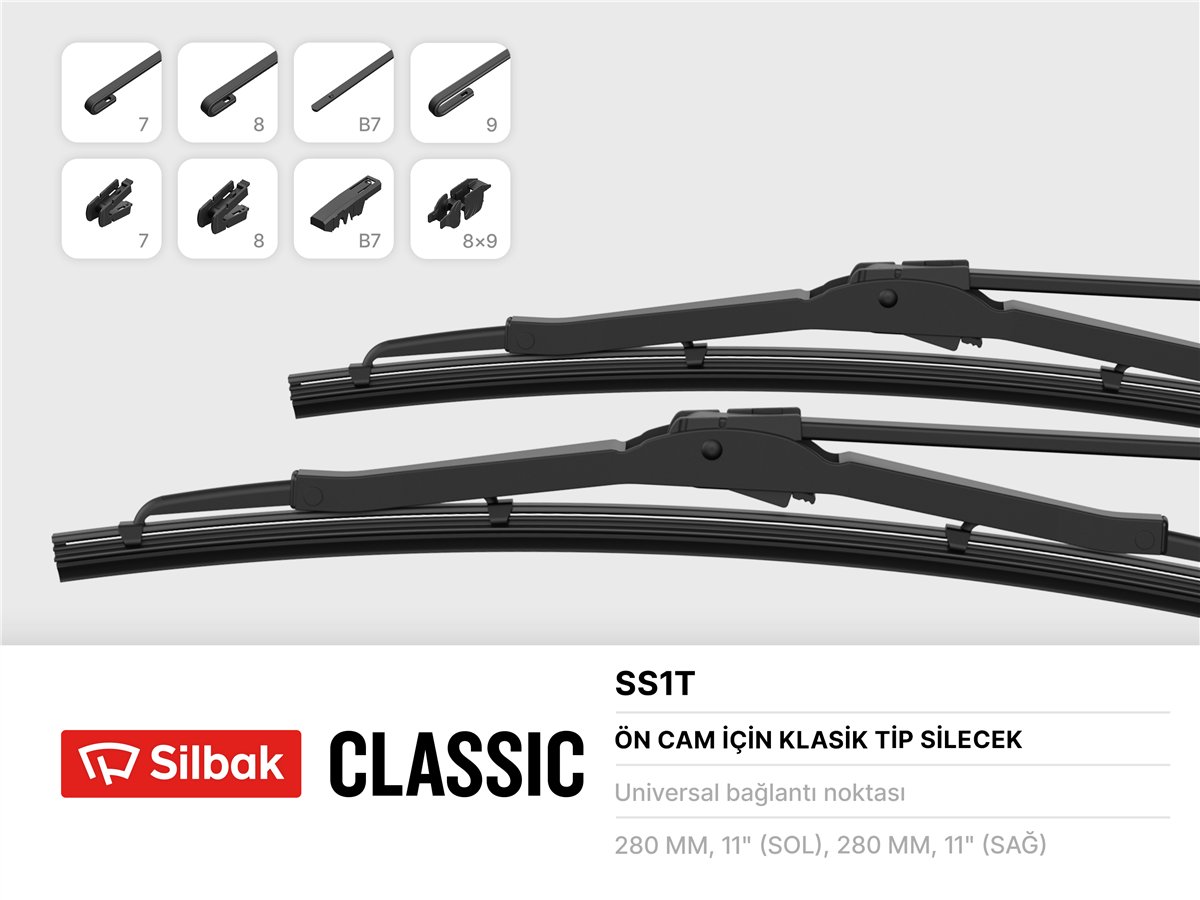 SILBAK SS1T - Silecek Süpürgesi Arka - Ford Fiesta-fusion