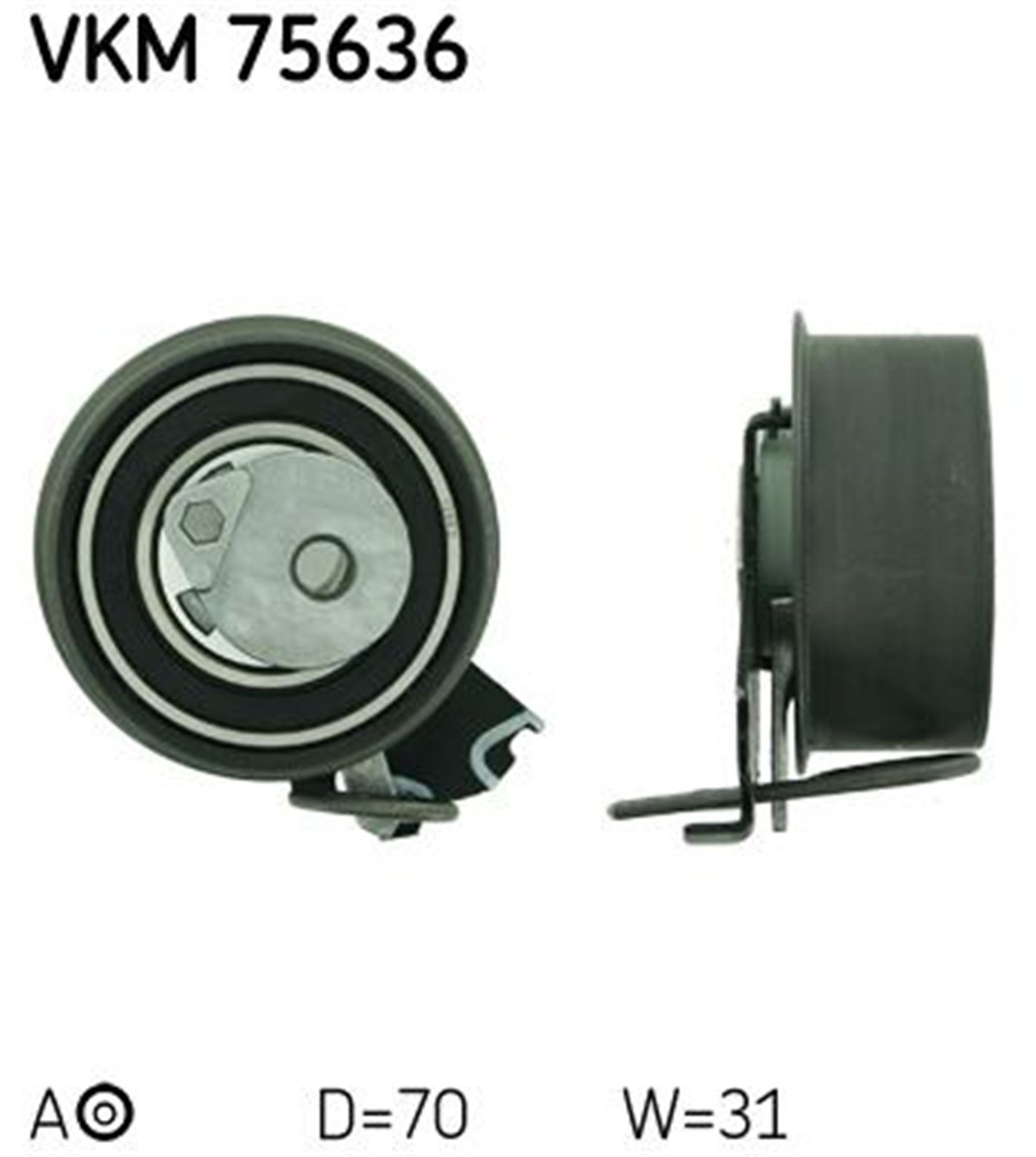 SKF 75636 - Eksantrik Gergi Rulmani - Kore I30/elantra/matrix/coupe/tucson