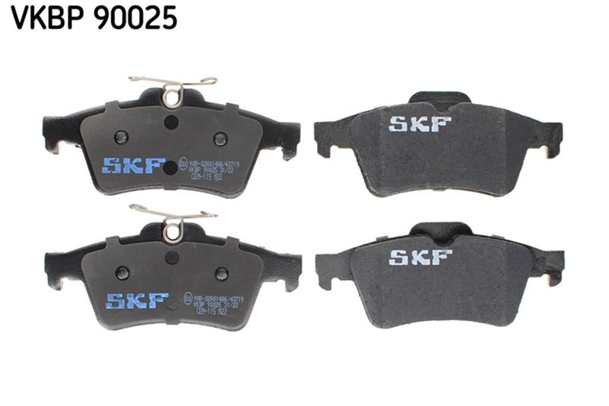 SKF 90025 - Fren Balatasi Arka - Renault Laguna Ii Megane Ii Latitude Vectra C Focus Ii Primera