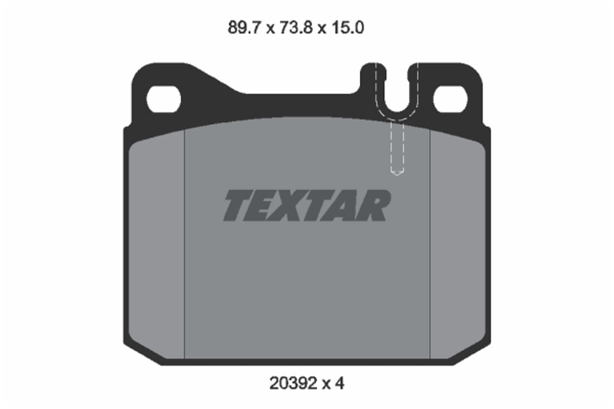 TEXTAR 2039204 - Fren Balatasi Ön - Mercedes W123