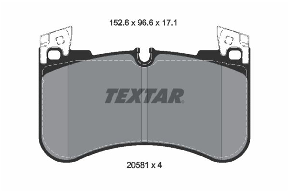 TEXTAR 2058101 - Fren Balatasi Ön - Bmw Range Rover Discovery Iv-v Defender Van