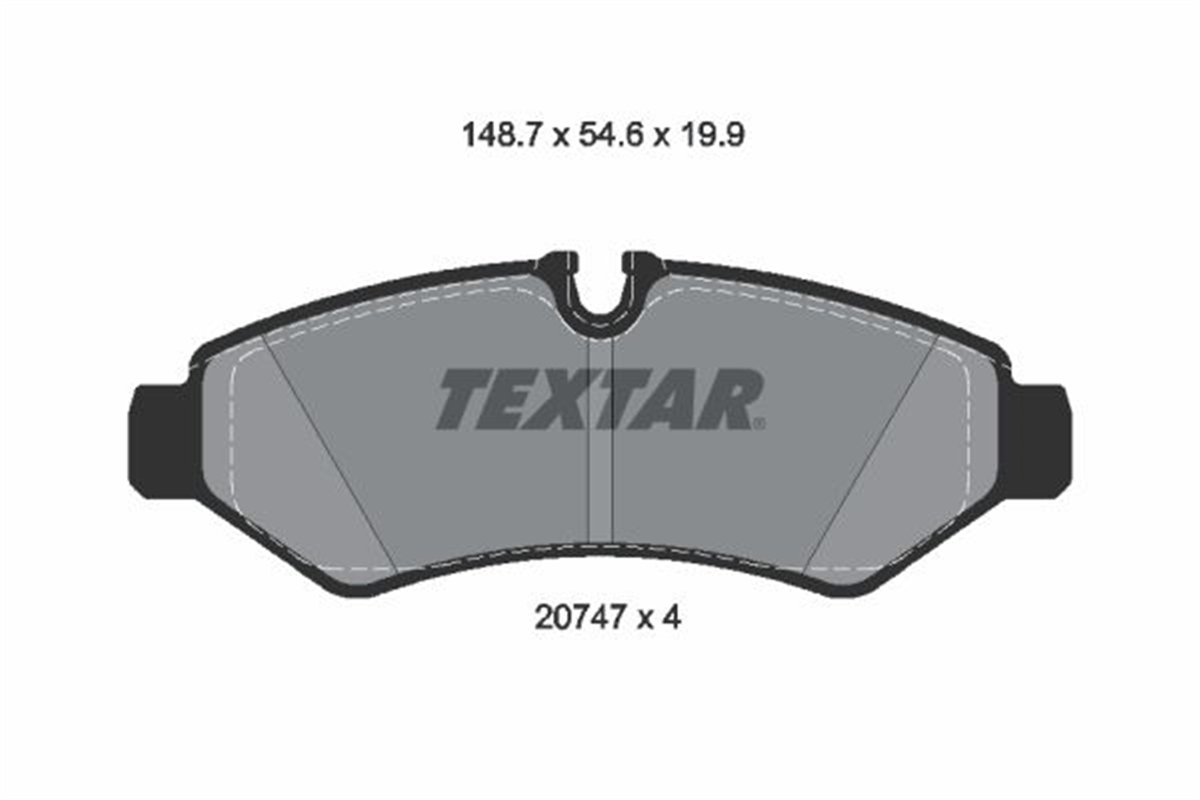 TEXTAR 2074701 - Fren Balatasi Arka - Mercedes W907-910