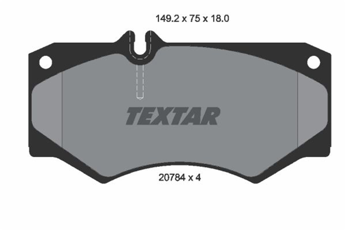 TEXTAR 2078401 - Fren Balatasi Ön - Mercedes W460-461-463