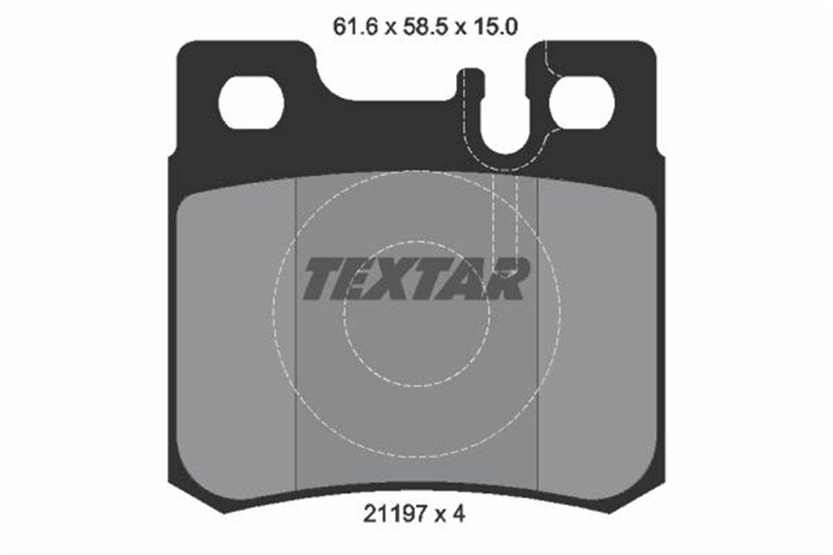 TEXTAR 2119701 - Fren Balatasi Arka - Mercedes W210-202-124-129