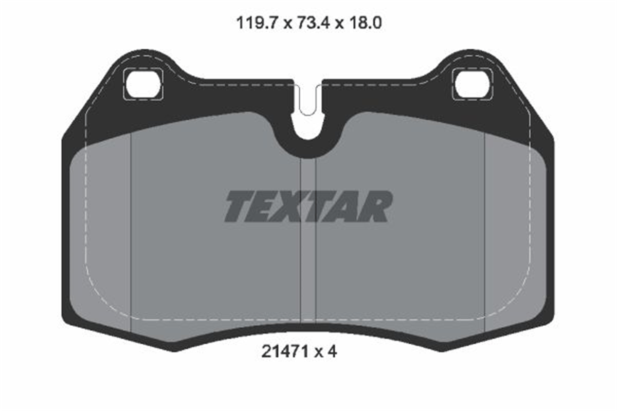 TEXTAR 2147102 - Fren Balatasi Ön - Bmw E31-e34-e38